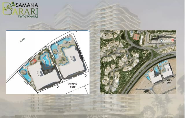 View Samana Barari Twin Towers - Samana Developers Development Samana Barari Twin Towers - Luxury Apartment in Dubai, Dubai Land, Majan, Samana Barari Twin Towers by Samana Developers