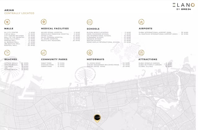 Elano By Oro24 - Luxury Apartment in Dubai, Arjan, ELANO by ORO24 by Oro24 Developments