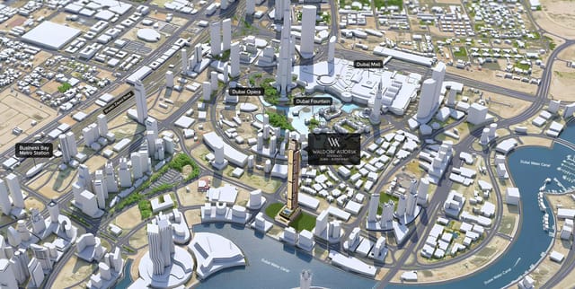 View Waldorf Astoria Residences Dubai Business Bay - Nabni Real Estate Development Development Waldorf Astoria Residences Dubai Business Bay - Luxury Apartment, Townhouse, Villa in Dubai, Business Bay by Nabni Real Estate Development