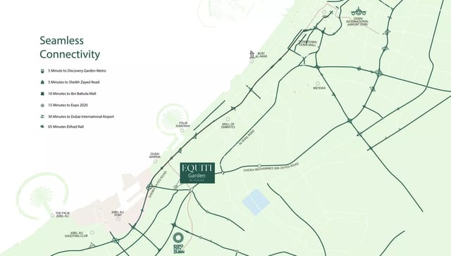 Equiti Garden - Luxury Apartment in Dubai, Al Furjan, Equiti Garden by B.N.H Developer