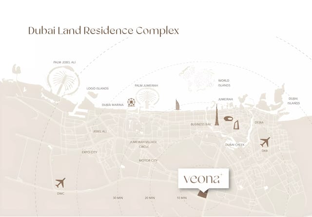 View Veona - Gutti Development Development Veona - Luxury Apartment in Dubai, Dubai Land, Dubai Land Residence Complex by Gutti Development