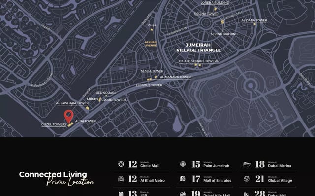 View Guzel Tower Phase 2 By Tiger - Tiger Group Development Guzel Tower Phase 2 By Tiger - Luxury Apartment in Dubai, Jumeirah Village Triangle by Tiger Group