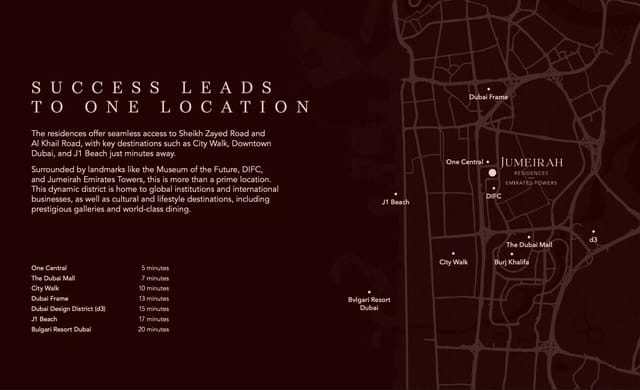 Jumeirah Residences Emirates Towers - Luxury Apartment, Duplex in Dubai, Sheikh Zayed Road, Emirates Towers, Jumeirah Residences Emirates Towers by Meraas Holding
