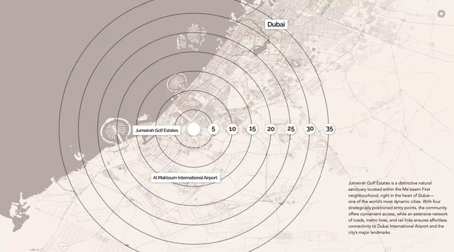 View Pinewood Village - Wasl Properties Development Pinewood Village - Luxury Villa in Dubai, Jumeirah Golf Estates, Pinewood Village by Wasl Properties