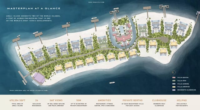 Avatea Villas - Luxury Villa in Dubai, The World Islands, Amali Island by Amali Properties