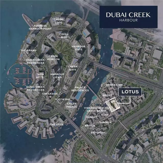 Creek Beach Lotus by Emaar Properties - View Image 8 Creek Beach Lotus - Emaar Properties Development - Image 8 of 8