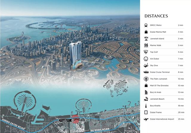 Diamondz - Luxury Apartment in Dubai, Jumeirah Lake Towers, Diamondz By Danube by Danube Properties