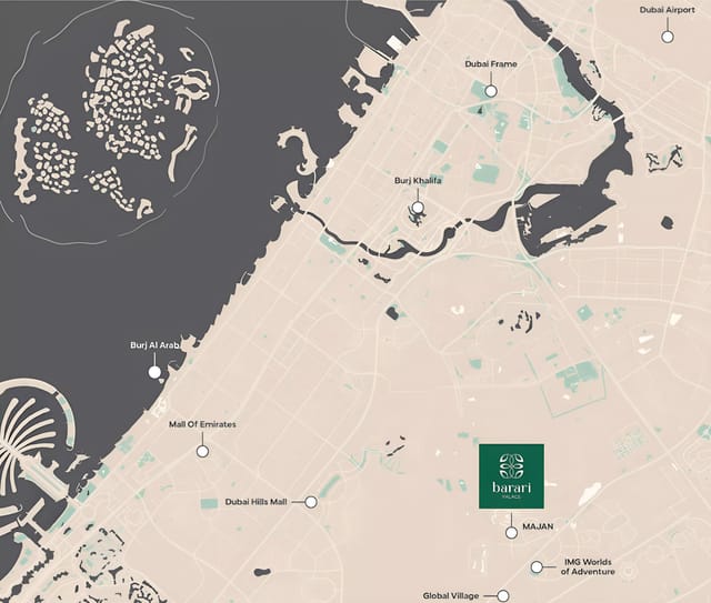 Barari Palace - Luxury Apartment, Villa in Dubai, Dubai Land, Majan by MAZ Developers