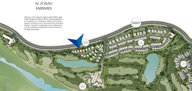 Fairways Residences cluster - Luxury  in Ajman, Al Zorah by Al Fahim