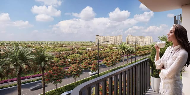 View Symphony on the Park - Nshama Development Symphony on the Park - Luxury Apartment in Dubai, Town Square by Nshama