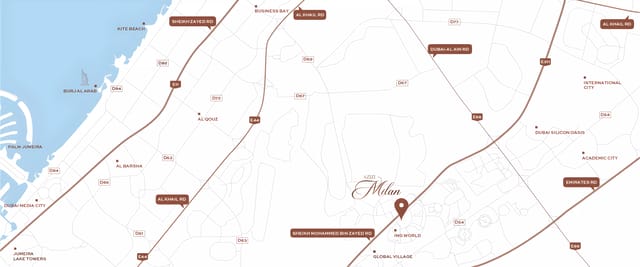 View Azizi Milan 28 - Azizi Developments Development Azizi Milan 28 - Luxury Apartment in Dubai, City of Arabia, Azizi Milan by Azizi Developments